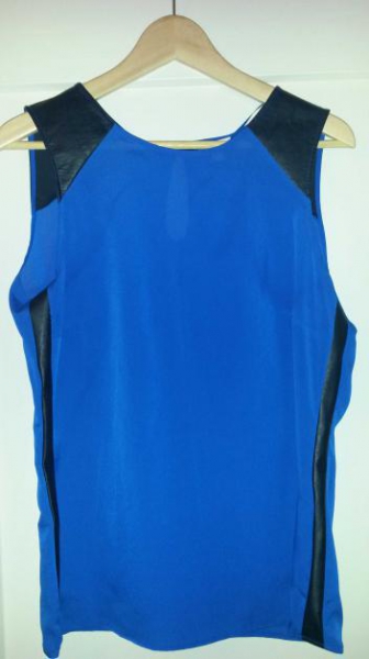Esprit Top Leder(imitat)einsatz