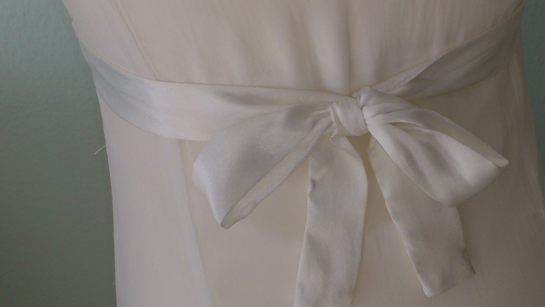 !! Festliches weißes Kleid 36 S Schleife Spitze Konfirmation 