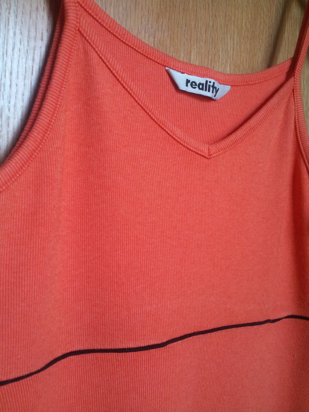 orangerotes Sommerkleid von reality gr L