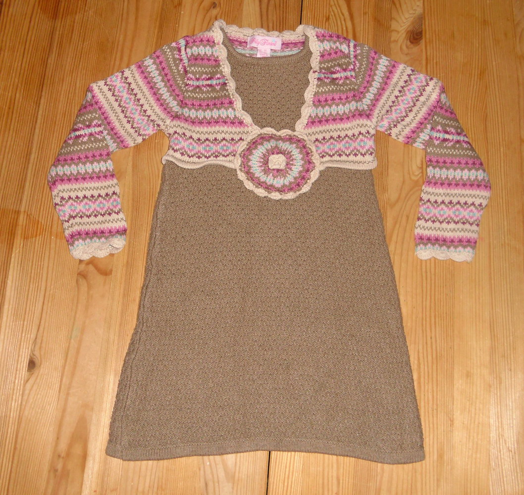 Polly Flinders/USA-tolles Strickkleid Gr.4T ca104