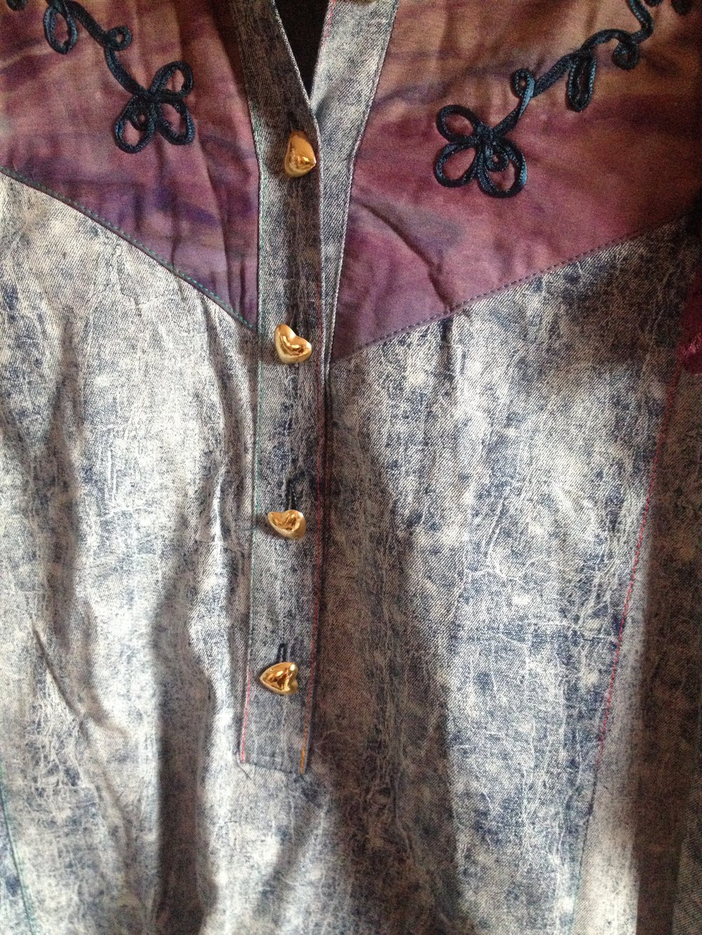 Umstandskleidung Vintage Jeanskleid