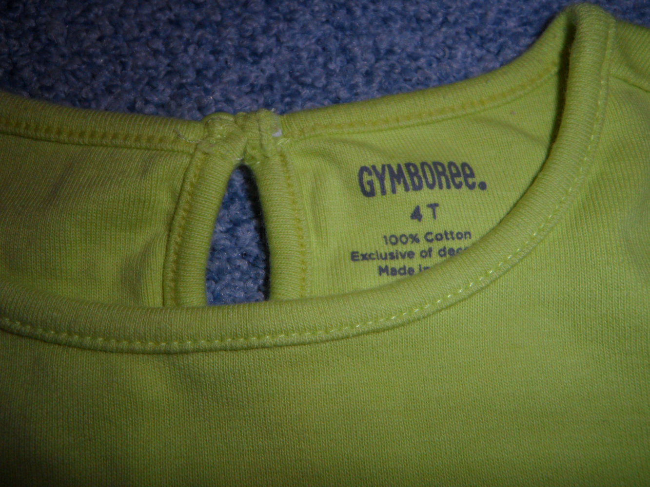 Gymboree Amerika süßes T-Shirt mit Spruch und Applikationen