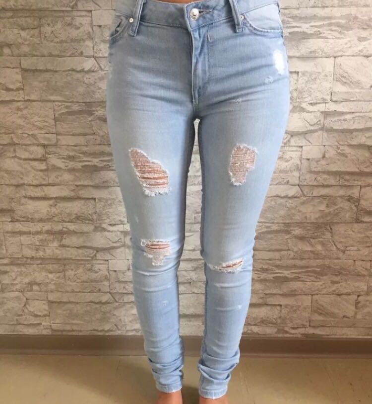Zara Ripped Skinny Jeans Gr. 34/XS