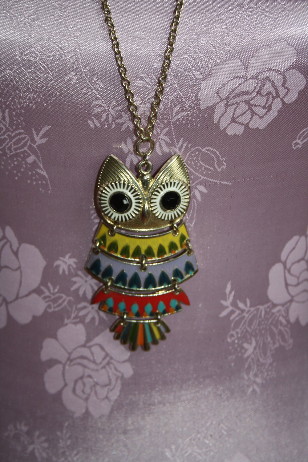 * lange Kette gold Eule H&M