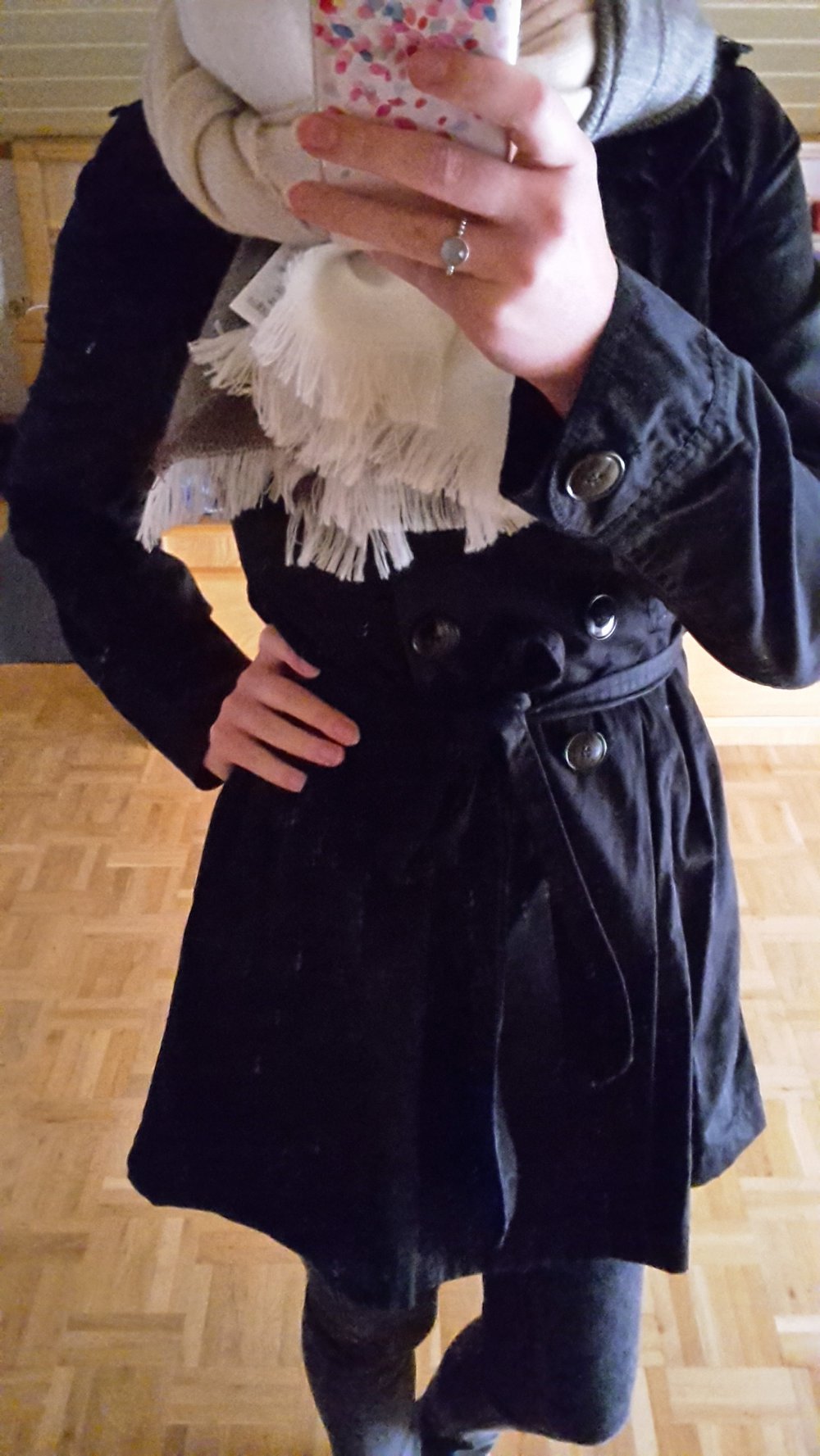 Trenchcoat in Schwarz
