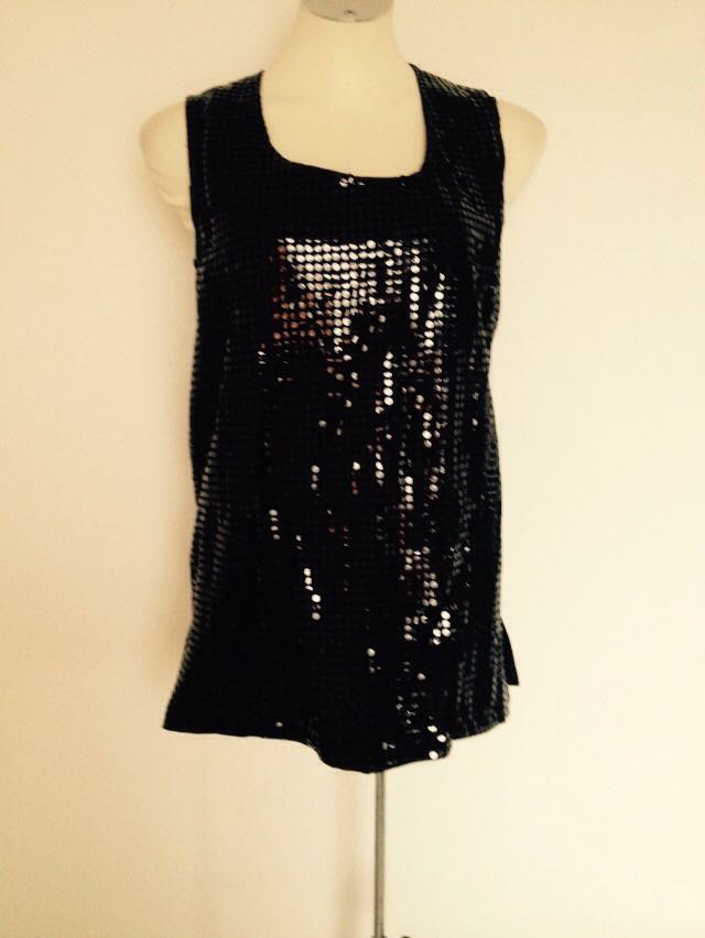 Exclusiver Glitzer Top Oberteil 