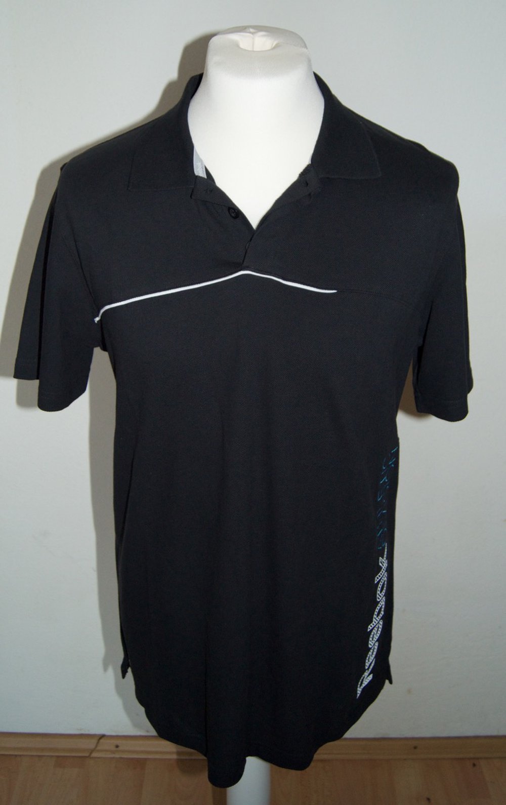 Reebok Herren Polo-Shirt - Gr. M (50) - schwarz - NEU