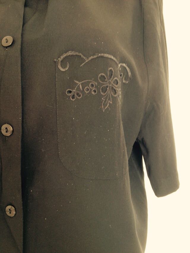 Exclusive Design Schwarze Bluse 