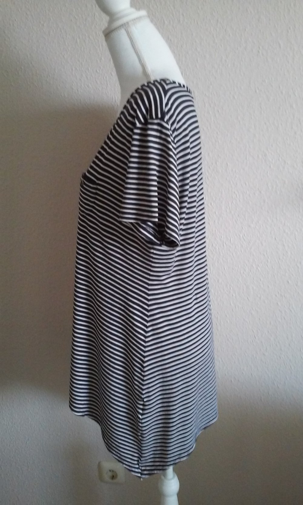 Tunika Top Zipfel-Shirt T-Shirt Matrosen - Look balu/weiß super stretchig
