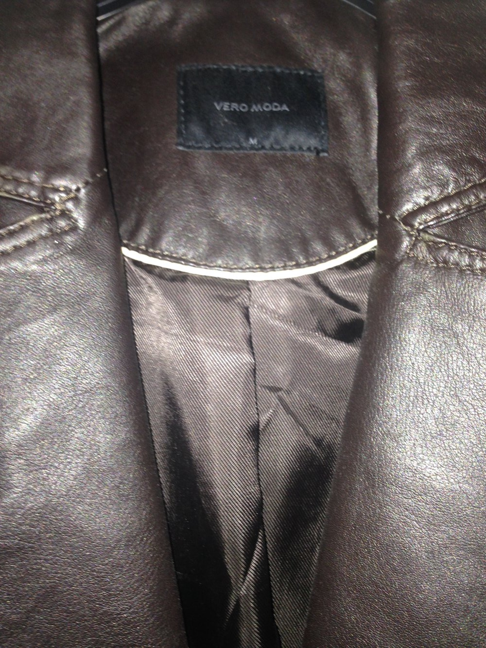 braune Lederjacke