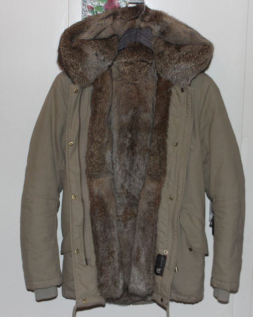 Parka IQ Berlin mit Pelzbesatz Gr. 34 NEU!!!