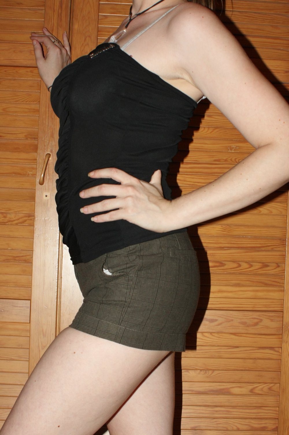 Karierte Shorts, Laura Scott, Khaki, Gr. XS
