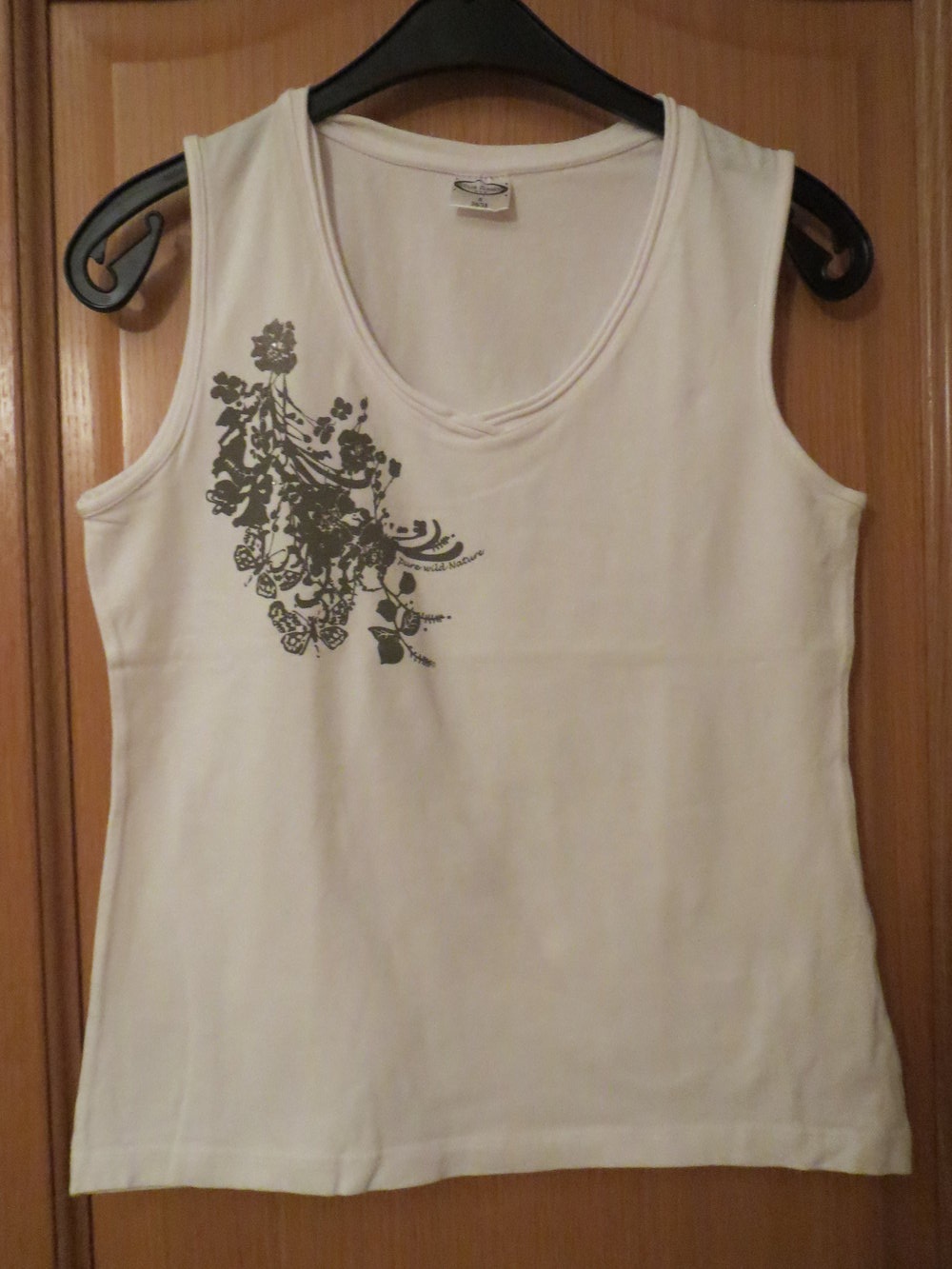 Top, Sommertop, Gr.38/S, weiß-creme, stretch