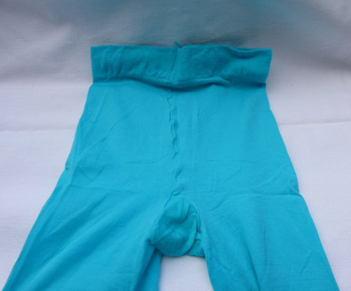 Capri Leggings in türkis, mit Spitze, NEU, Boho Mori Sommer Festival Goa Elfen Lagenlook