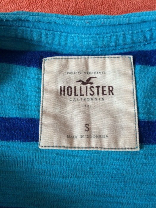Blau gestreiftes Hollister T-shirt, Gr. S