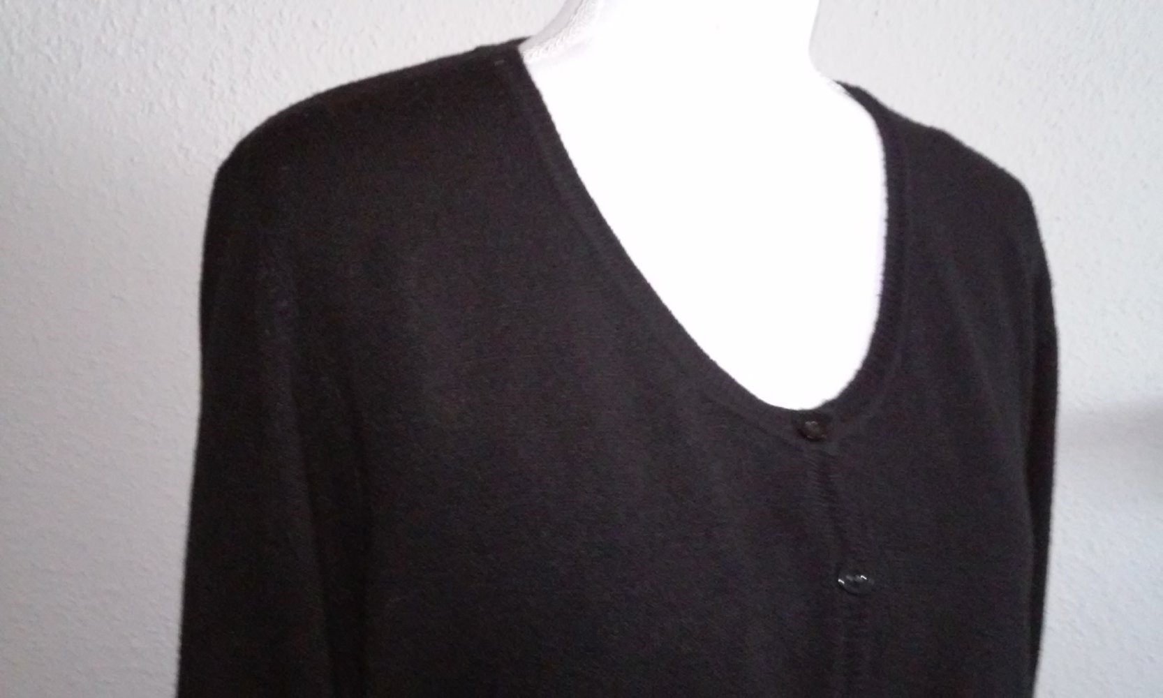 Strickjacke Jacke Cardigan Shirt Pulli schwarz 