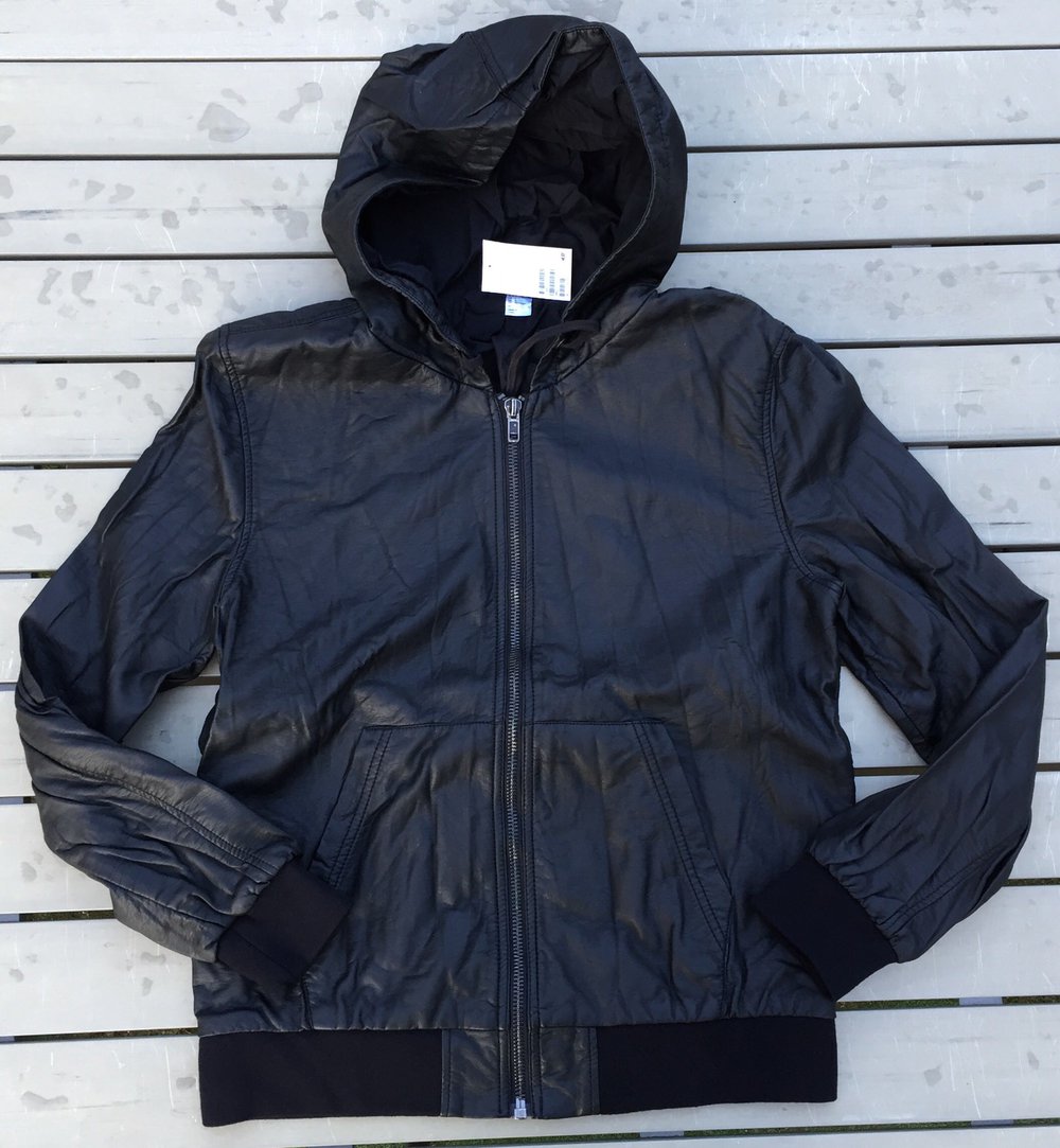 NEU: H&M PU Lederjacke BOMBERJACKE Pilotenjacke Gr. L