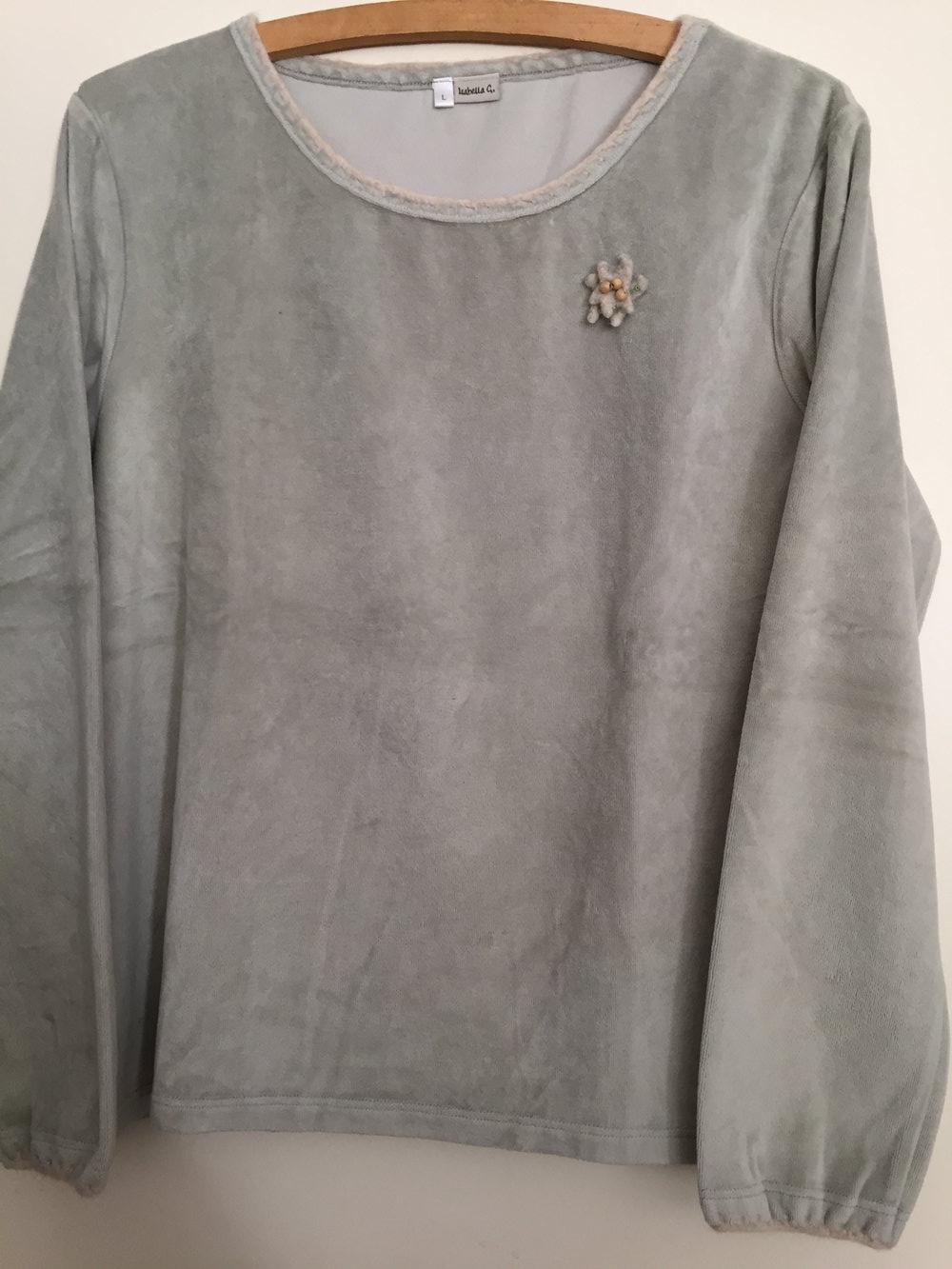 Samt-Sweatshirt