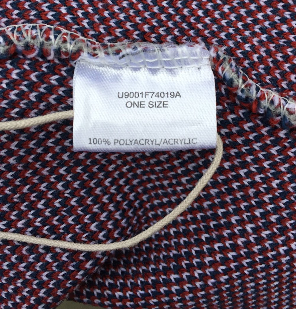 SUBLEVEL Mütze BEANIE •Stars & Stripes• unisex onesize grau 
