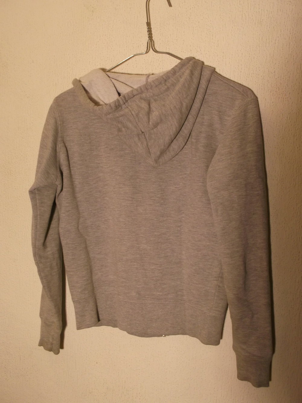 Kapuzenpulli Hoodie Grau von Amisu mit Reissverschluss