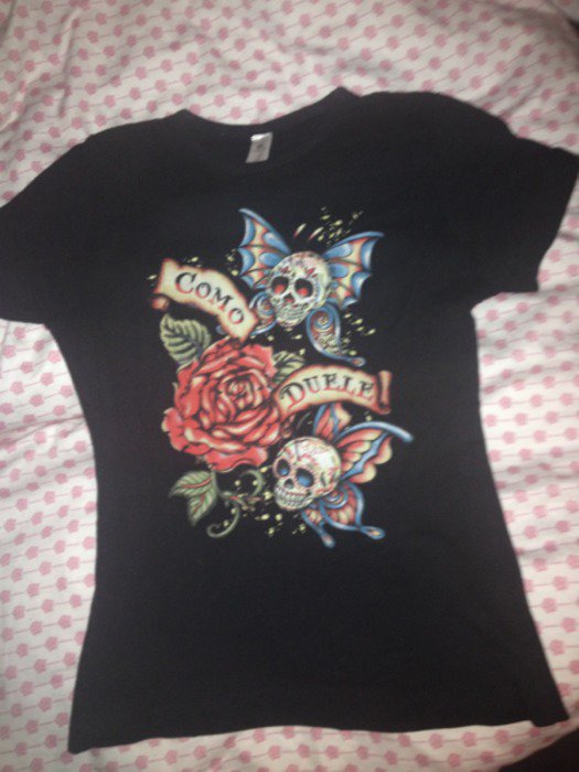 Como Duele T-Shirt Rockabilly Größe 36/S