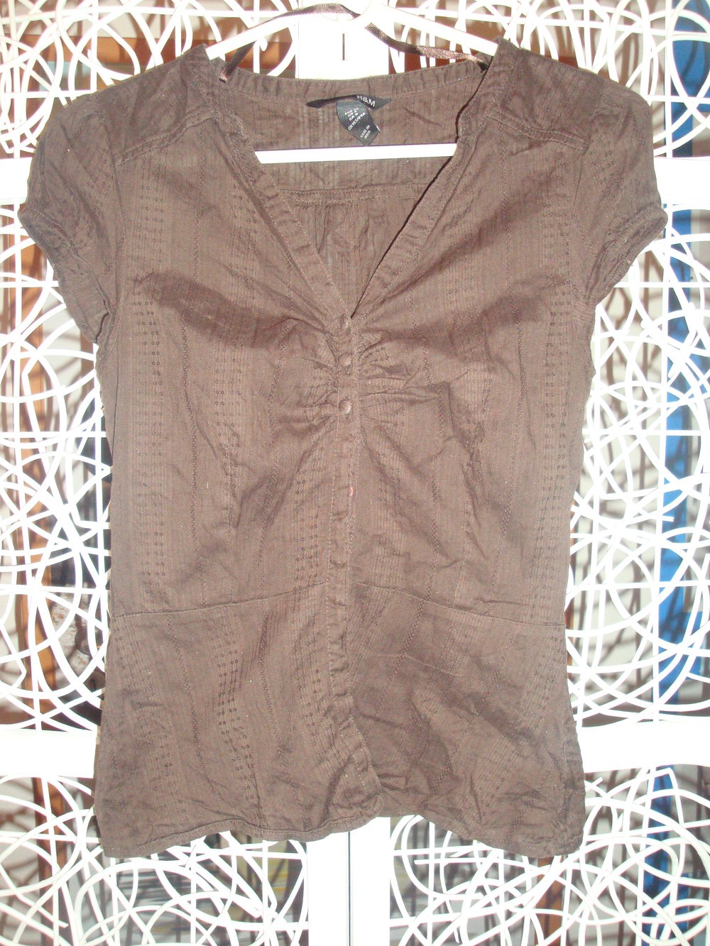 braune Sommerbluse