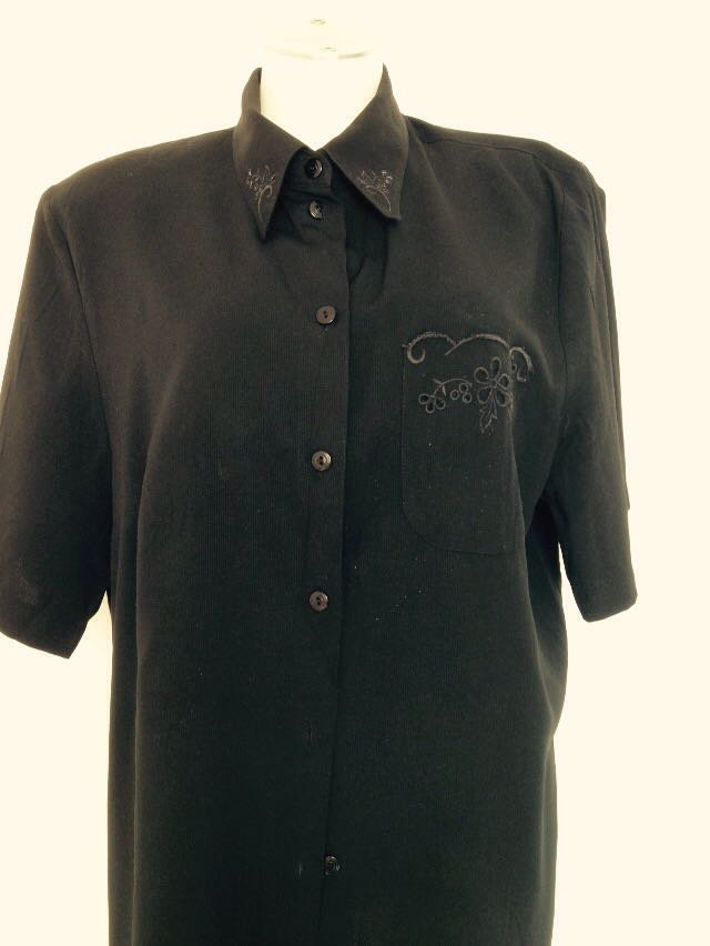 Exclusive Design Schwarze Bluse 