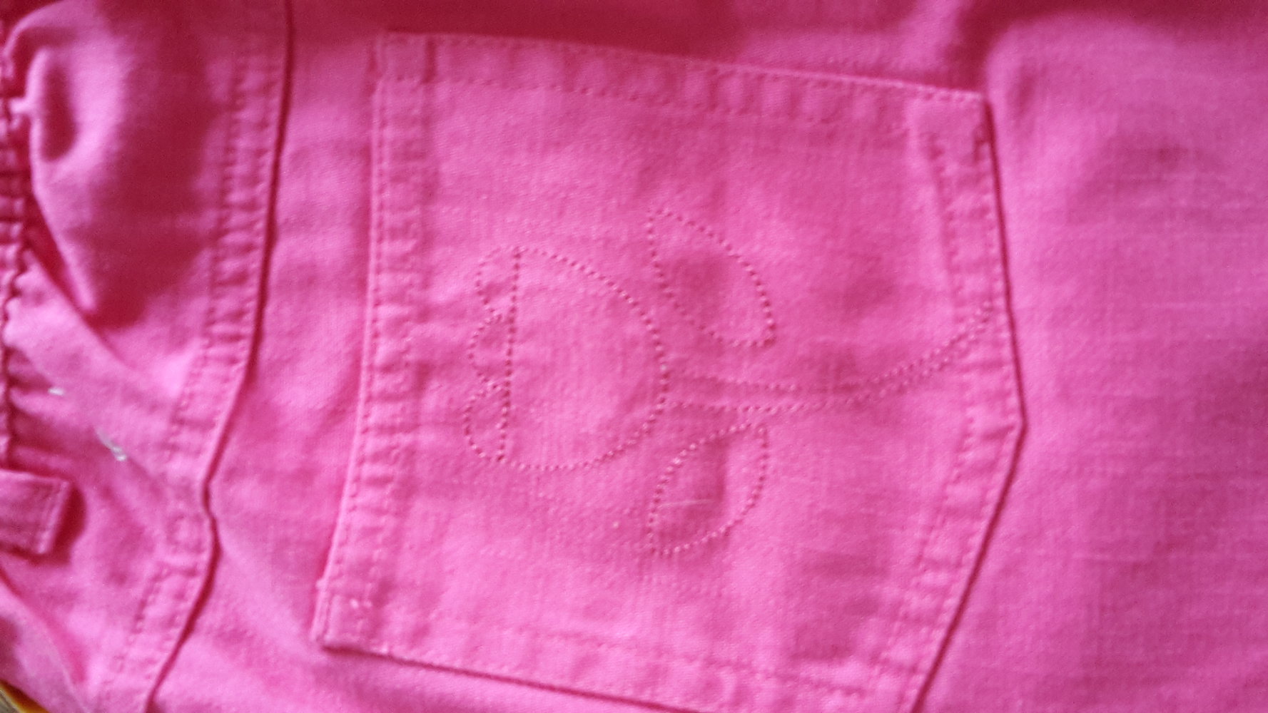 Gr.134 Jeans rock pink rosa süß Sommer erdbeere Mädchen