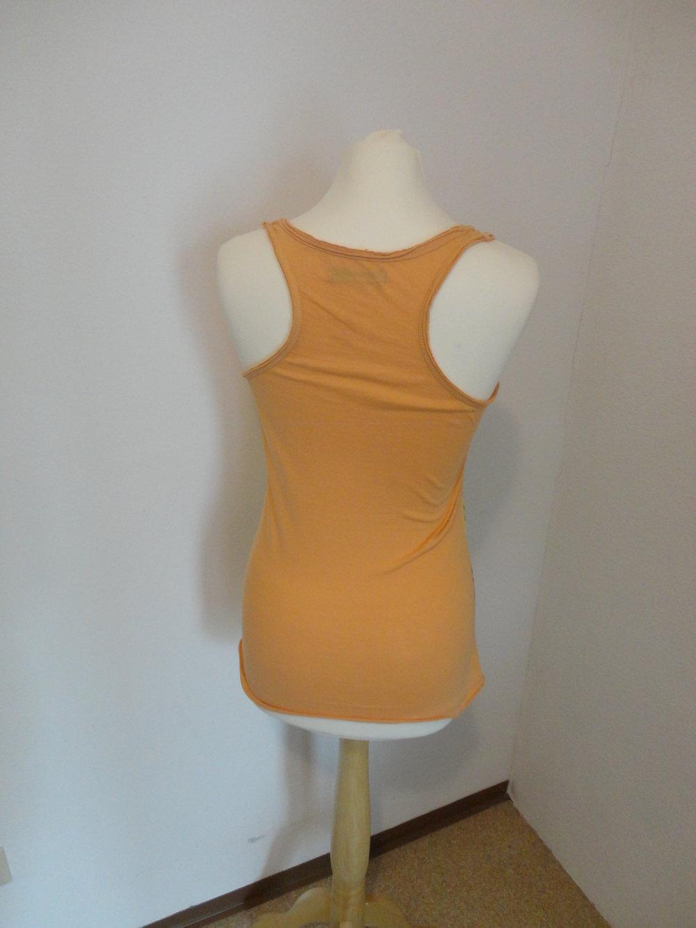 Top Print Los Angeles L.A. orange bunt Basic Blogger Style S