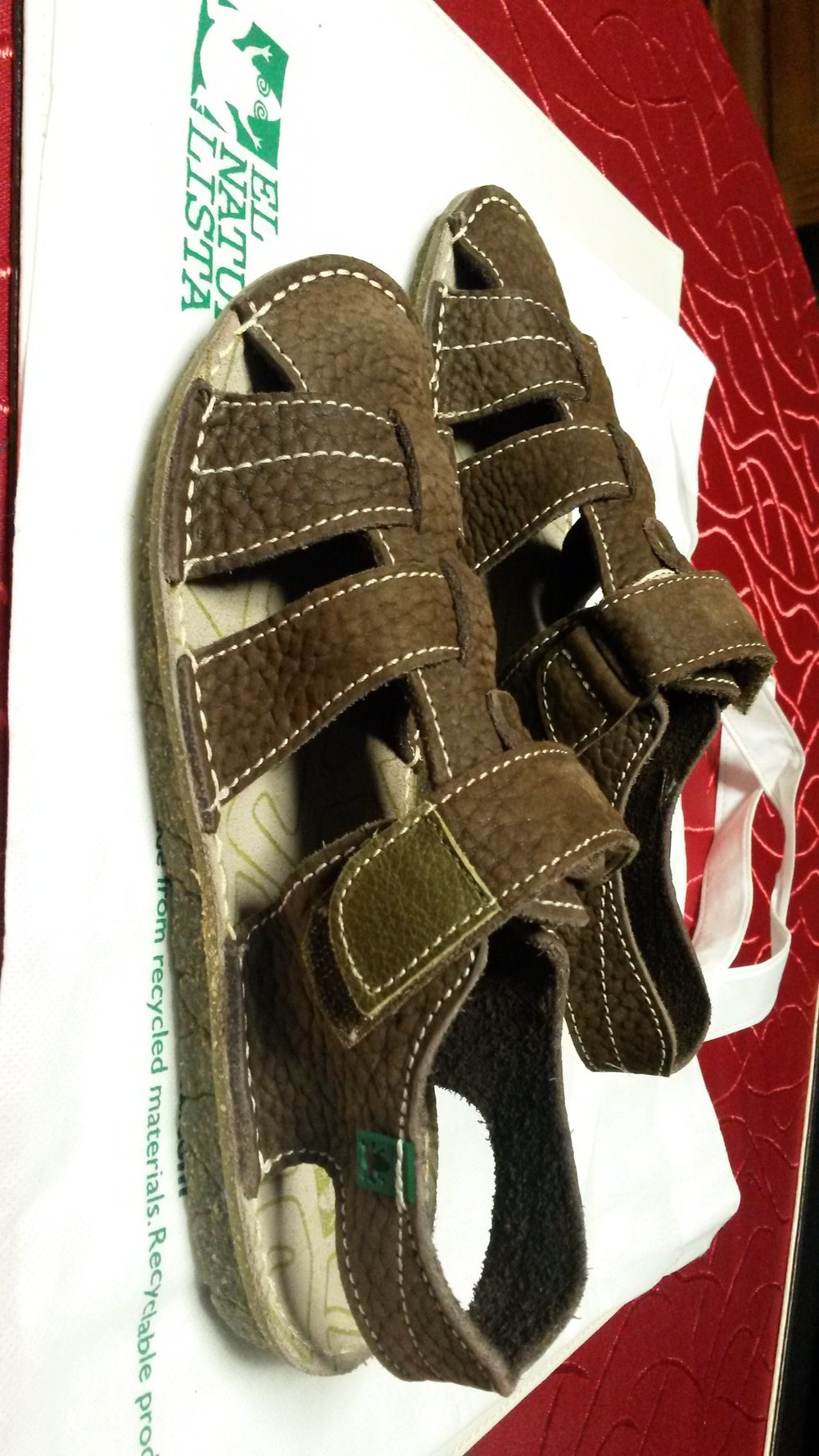 2. Neue Ledersandalen von El Naturalista, braun, Gr. 37