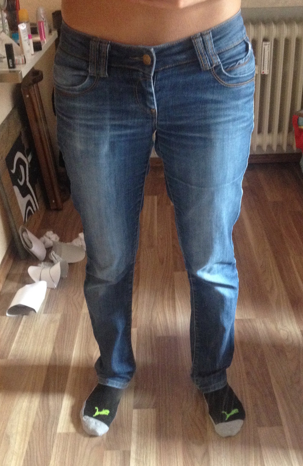 Blaue Jeans 