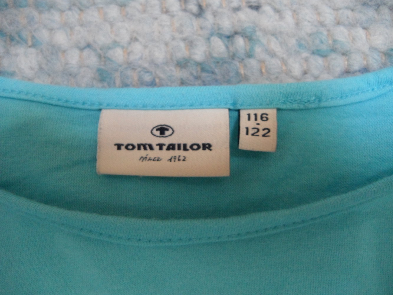 Tom Tailor Langarmshirt Glitzerdruck Taschen