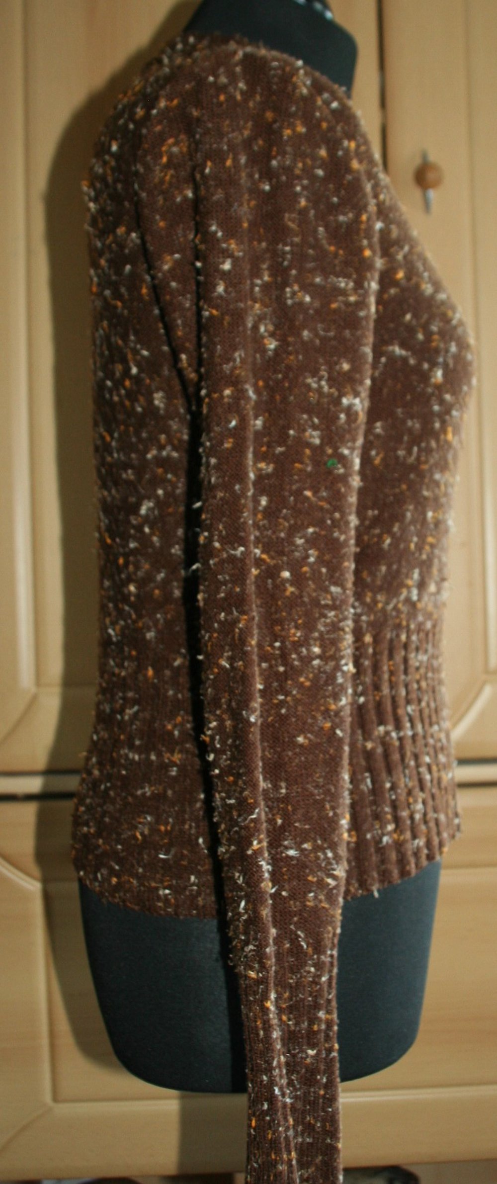Fusselpulli Strickpulli braun sixty Vintage Gr. S/M