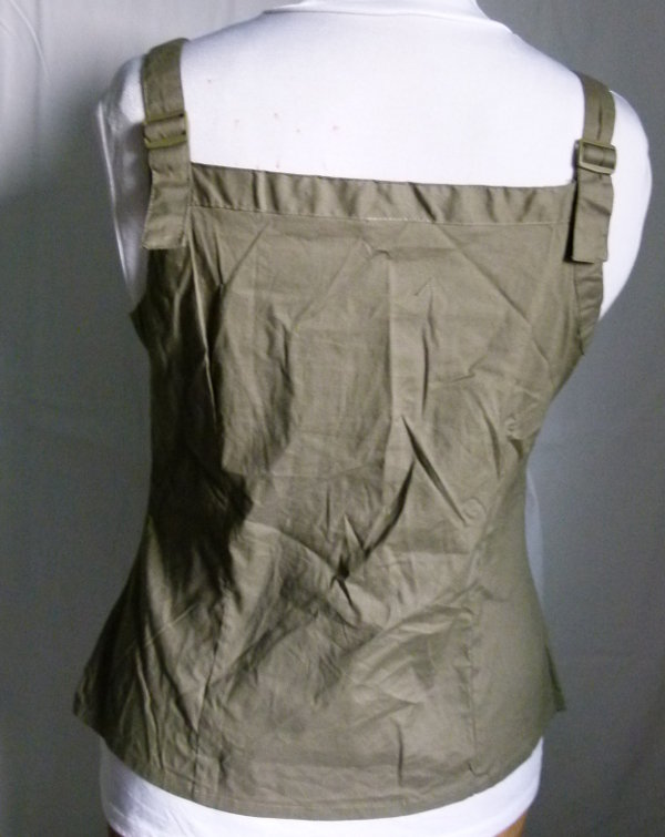 Mieder Top, olivgrün khaki, NEU, Boho Mori Goa Festival Elfen Sommer Larp