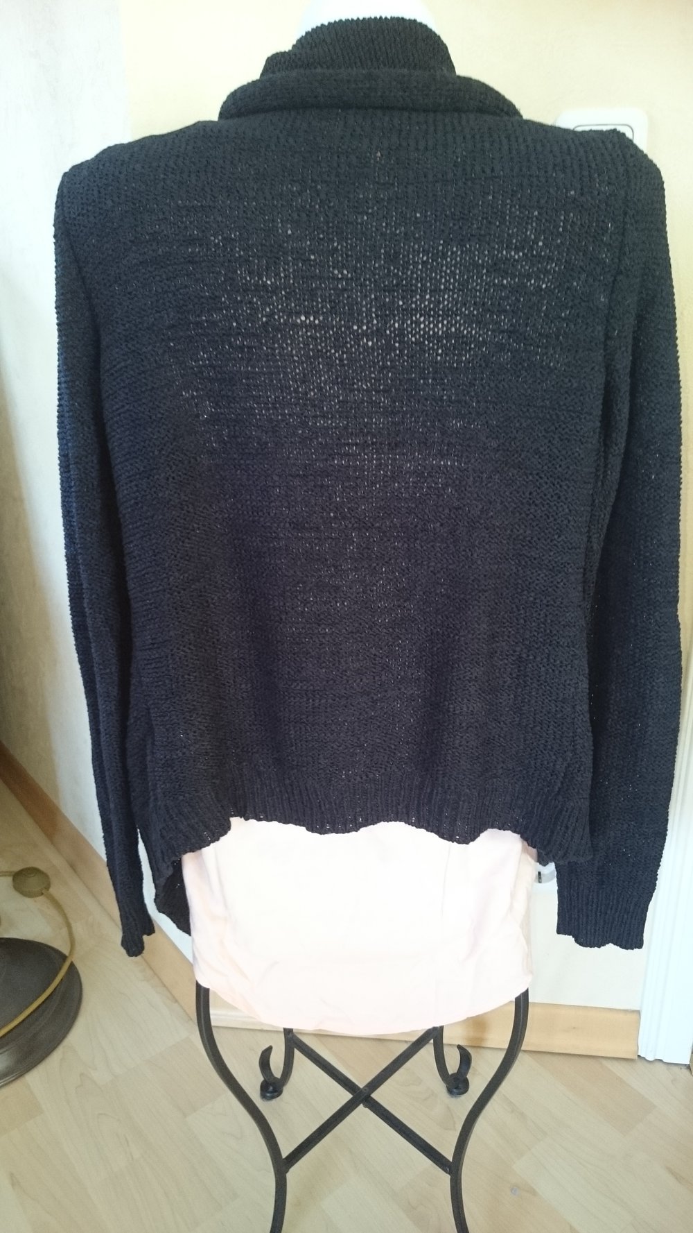 Tom Tailor offener Cardigan Gr M Schwarz