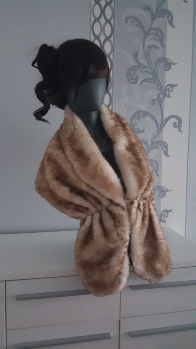 Jacke Jäckchen warm aus Pelz / Fell Imitat Bolero Weste S M 36 38
