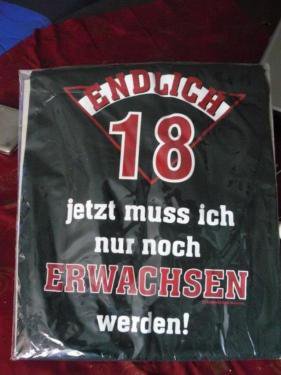t-SHIRT Grosse L NEU Gute idee auf gebusrtag Geschenk