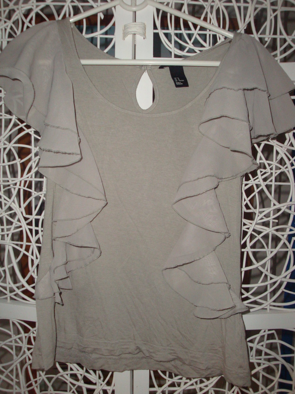 Shirt mit Rüschenärmeln