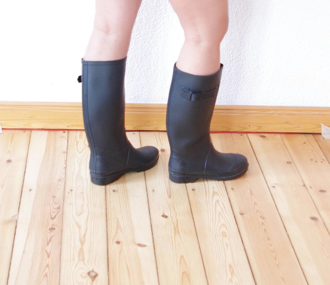 Schwarze Marc Jacobs Gummistiefel Gr. 38 39 Schnalle