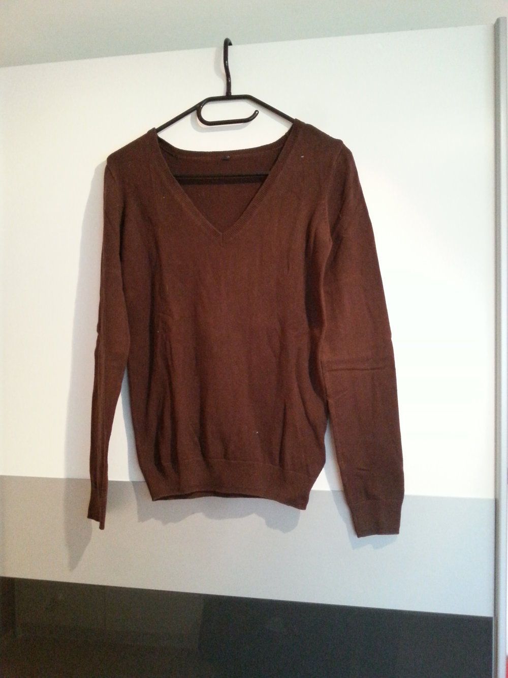 Pullover/ Longsleeve braun Feinstrick