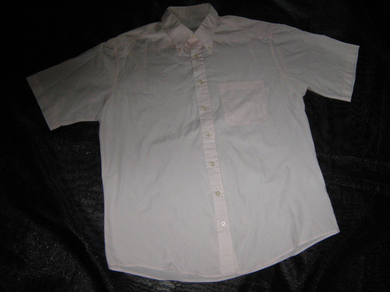 Business Button- Down Kragen DESIGNER Kurzarm Hemd Gr. 41- 42/ L rosé- rosequarz