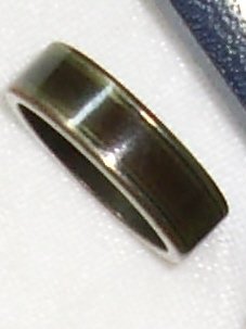 Magic Ring, Fingerring Farbwechsel, Stimmungsring, Ring, Modeschmuck, grün-braun 18mm