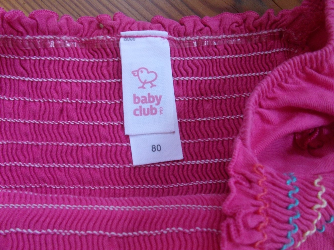 Süsses Tunika Shirt Gr. 80 BabyClub C&A gesmogt Pink