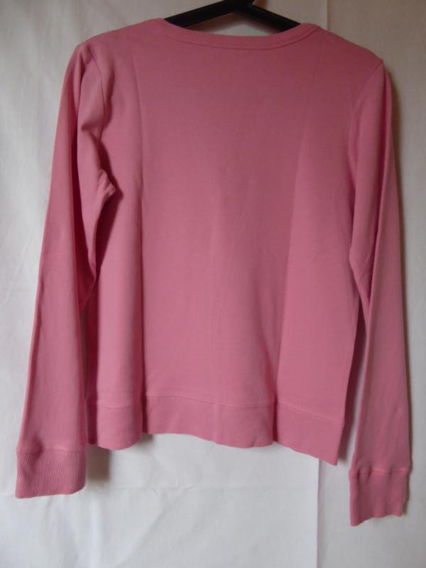 Rosafarbener Pullover mit besonderem V-Ausschnitt von edc