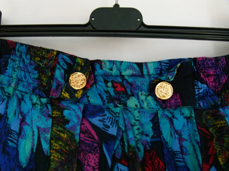 Langer Rock mit Dschungel-Muster, schwarz türkis bunt, Boho Goa Vintage Retro Festival Sommer Mori Gypsy Lagenlook Cottagecore