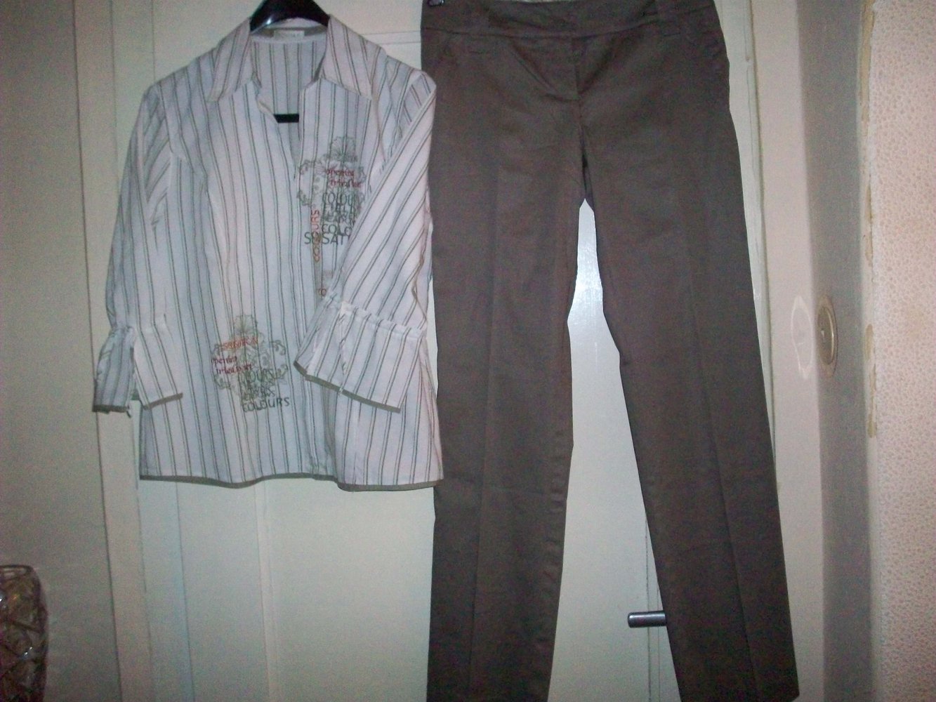 Orsay Hose satingruen 