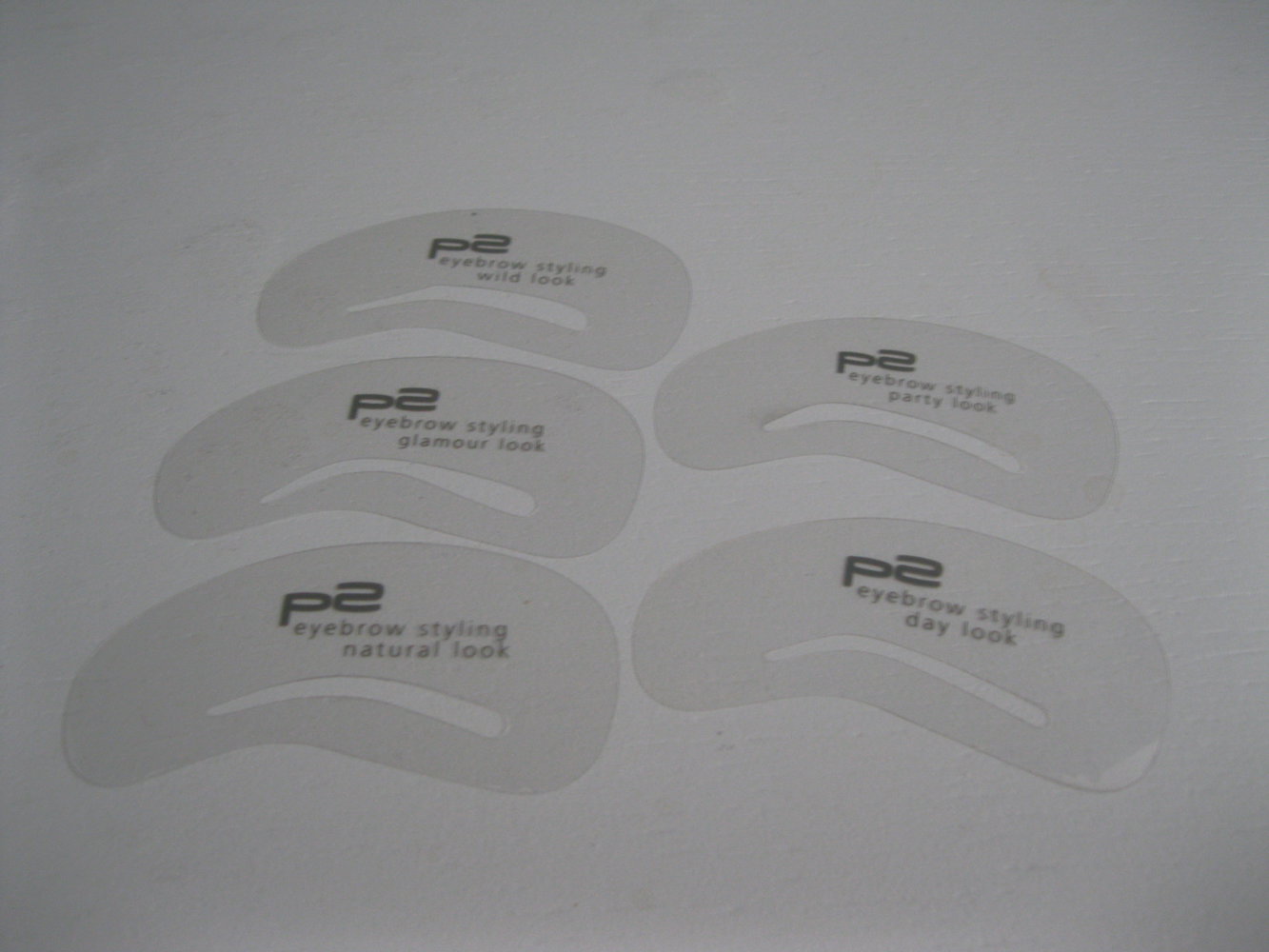 p2 Augenbrauenschablone 5er Set eyebrow styling stencils 