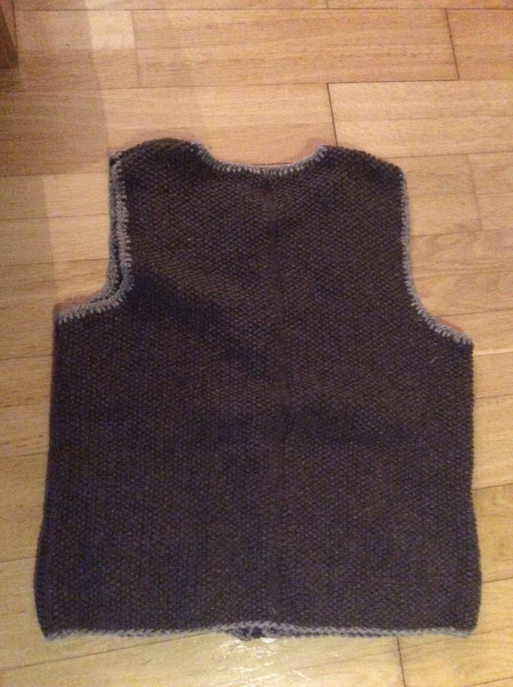 Weste neu Herren Größe M-L Handmade Zopfmuster gestrickt 