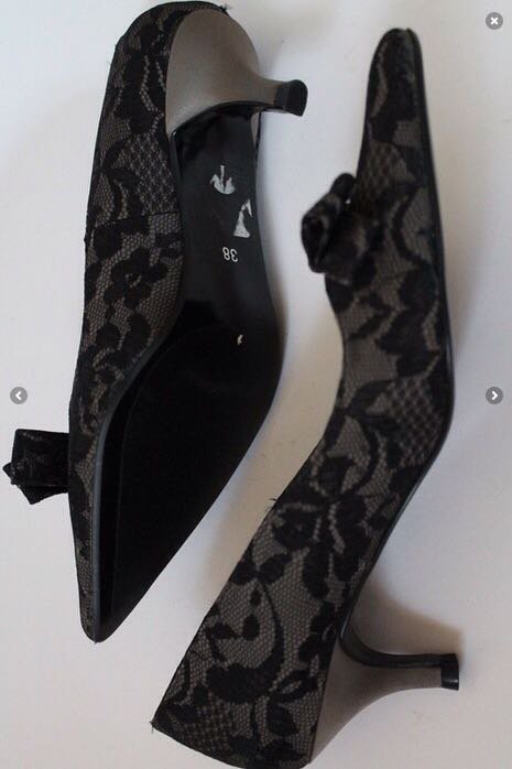 Vintage Pumps aus Spitze Gr.38