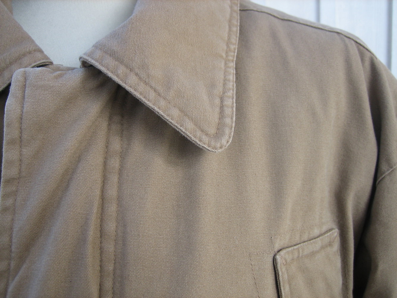 Starke Herren- Jacke in Beige, Gr. 48/50 mit abnhembarer Kapuze!